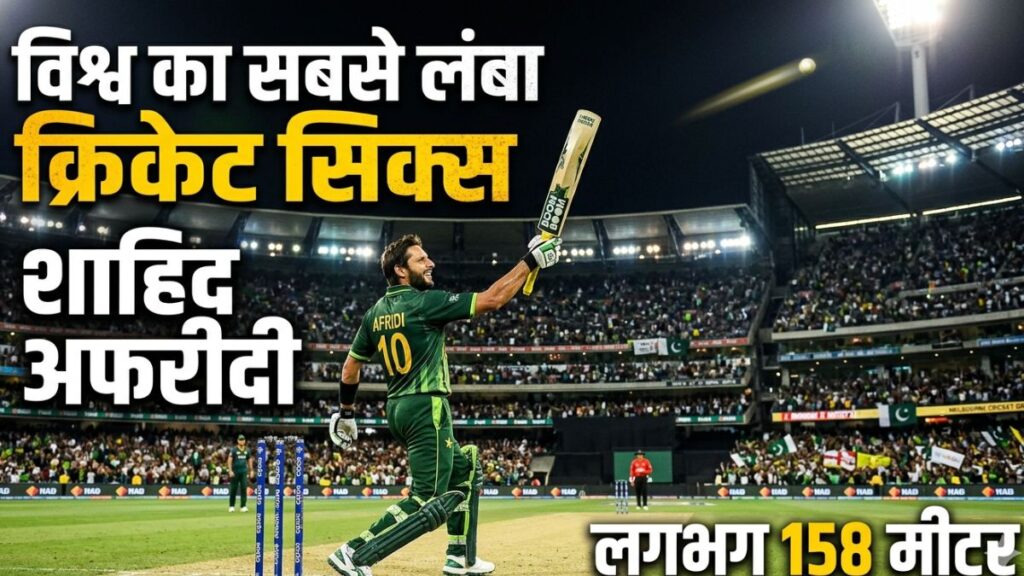 क्रिकेट इतिहास में विश्व का सबसे लंबा क्रिकेट सिक्स किसने मारा? जानिए पूरी कहानी